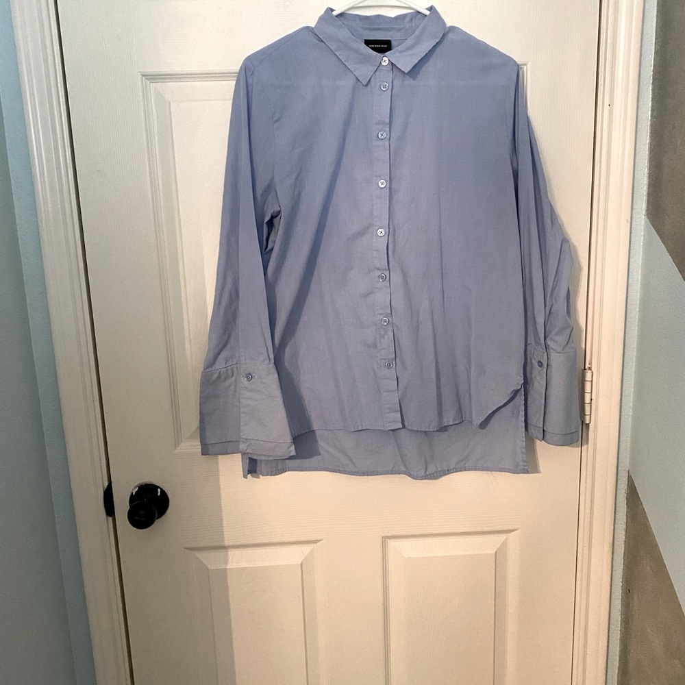 Blue bottomed down blouse